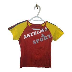 A6 Teema Red & Yellow Kid's tee